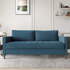 CraftPorch Contemporary Minimalist -malliston pellavaverhoiltu 3-osainen olohuonesarja