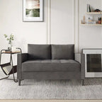 CraftPorch Contemporary Minimalist -malliston pellavaverhoiltu 3-osainen olohuonesarja