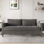 CraftPorch Contemporary Minimalist -malliston pellavaverhoiltu 3-osainen olohuonesarja