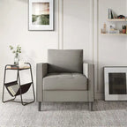 CraftPorch Contemporary Minimalist -malliston pellavaverhoiltu 3-osainen olohuonesarja