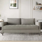CraftPorch Contemporary Minimalist -malliston pellavaverhoiltu 3-osainen olohuonesarja