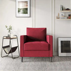 CraftPorch Contemporary Minimalist -malliston pellavaverhoiltu 3-osainen olohuonesarja