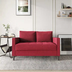 CraftPorch Contemporary Minimalist -malliston pellavaverhoiltu 3-osainen olohuonesarja
