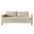 CraftPorch Contemporary Minimalist -malliston pellavaverhoiltu 3-osainen olohuonesarja