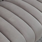 SEYNAR moderner Glamour-Zweisitzer, bequem, 50 Metallbeine, geschwungenes Sofa für 2 Personen mit getufteter Rückenlehne