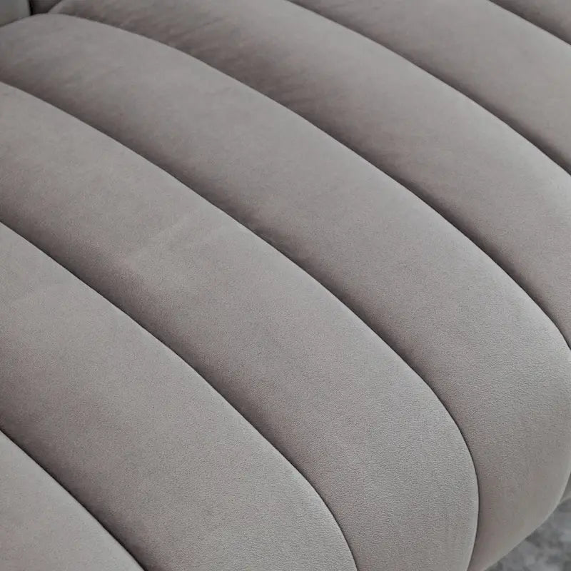 SEYNAR moderner Glamour-Zweisitzer, bequem, 50 Metallbeine, geschwungenes Sofa für 2 Personen mit getufteter Rückenlehne