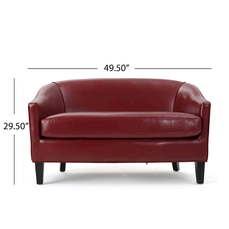 Divanetto in ecopelle Justine di Christopher Knight Home