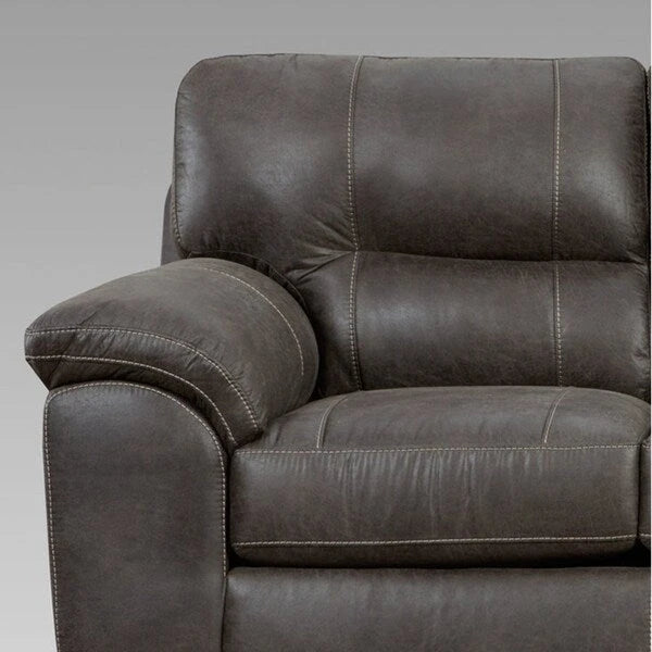 Współczesny zestaw kanapy i dwuosobowej sofy z tkaniny Tirana Pillow-top marki Roundhill Furniture w kolorze Sequoia Ash