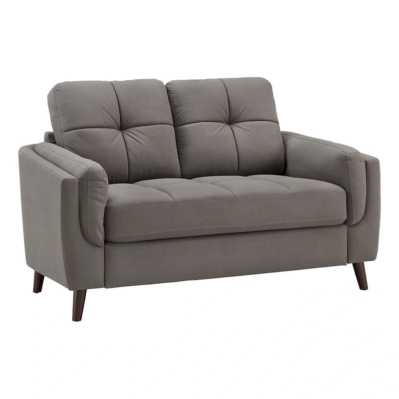 Canapé deux places Dorelle de 61 de largeur avec accoudoirs en microfibre, par iNSPIRE Q Modern