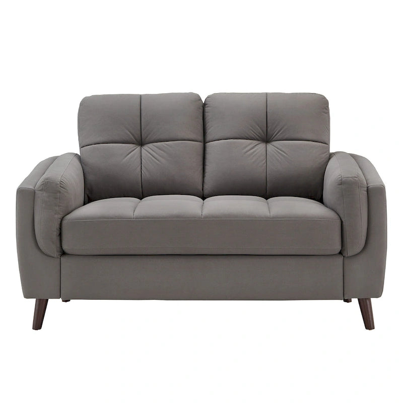 Canapé deux places Dorelle de 61 de largeur avec accoudoirs en microfibre, par iNSPIRE Q Modern