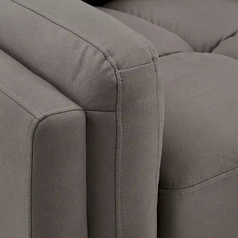 Canapé deux places Dorelle de 61 de largeur avec accoudoirs en microfibre, par iNSPIRE Q Modern