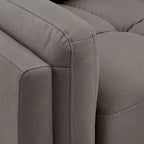 Canapé deux places Dorelle de 61 de largeur avec accoudoirs en microfibre, par iNSPIRE Q Modern
