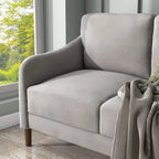 Divanetto moderno imbottito in velluto da 52 pollici DH BASIC con cuscini