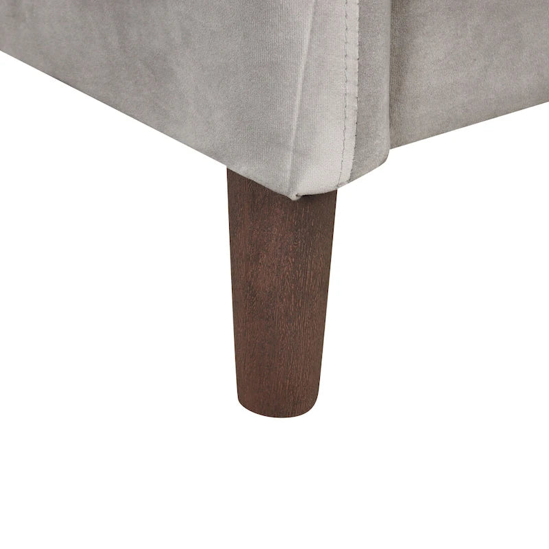 Divanetto moderno imbottito in velluto da 52 pollici DH BASIC con cuscini
