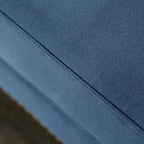 Conjunto de sofá de 2 piezas Adeben de Furniture of America, de transición, tela azul, ribete de tachuelas y capitoné