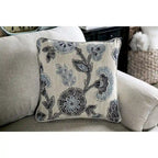 Stormy Thistle modernes 2-teiliges Wohnzimmerset aus elfenbeinfarbenem Stoff von Furniture of America