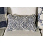 Stormy Thistle modernes 2-teiliges Wohnzimmerset aus elfenbeinfarbenem Stoff von Furniture of America