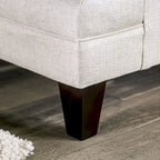 Stormy Thistle modernes 2-teiliges Wohnzimmerset aus elfenbeinfarbenem Stoff von Furniture of America