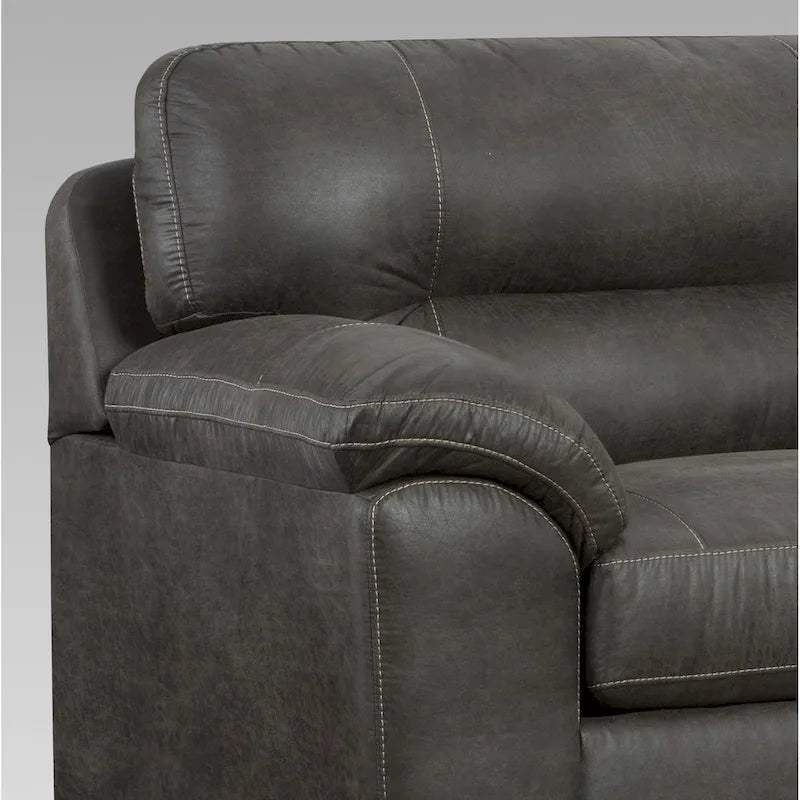 Roundhill Furniture Tirana modern, szövetborítású, párnázott karfás, 4 részes kanapészett Sequoia Ash színben