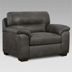Roundhill Furniture Tirana modern, szövetborítású, párnázott karfás, 4 részes kanapészett Sequoia Ash színben