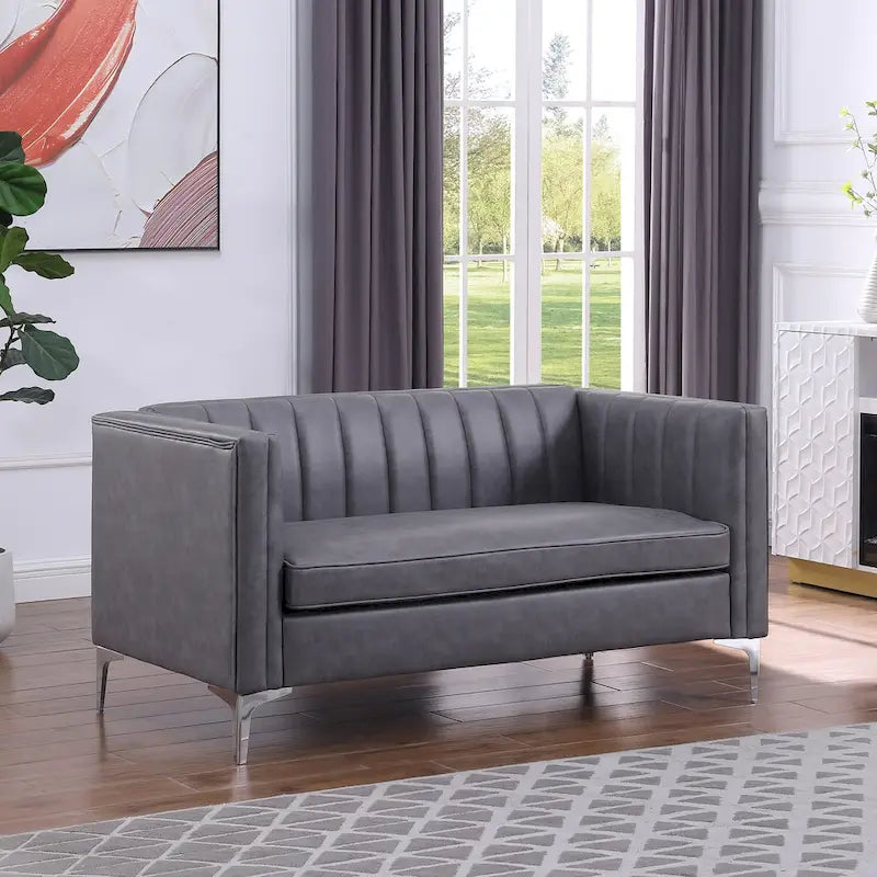 Nowoczesny zestaw sof do salonu Morden Fort, 3-częściowy zestaw: sofa, dwuosobowa sofa i fotel