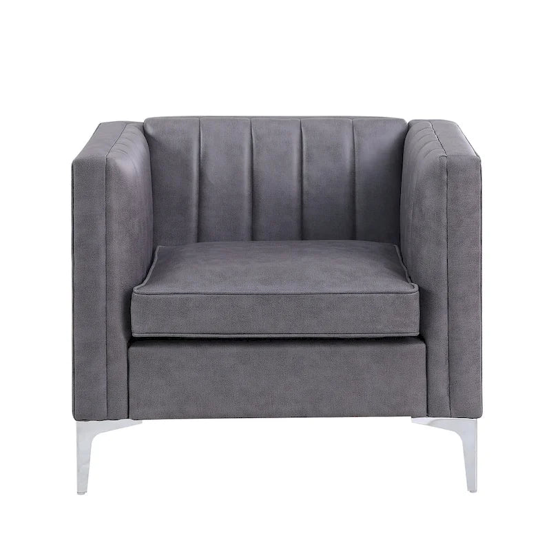 Nowoczesny zestaw sof do salonu Morden Fort, 3-częściowy zestaw: sofa, dwuosobowa sofa i fotel