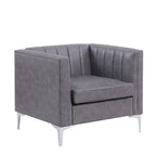 Nowoczesny zestaw sof do salonu Morden Fort, 3-częściowy zestaw: sofa, dwuosobowa sofa i fotel