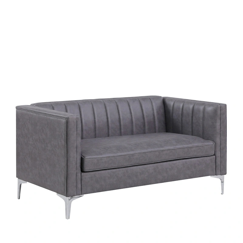 Nowoczesny zestaw sof do salonu Morden Fort, 3-częściowy zestaw: sofa, dwuosobowa sofa i fotel