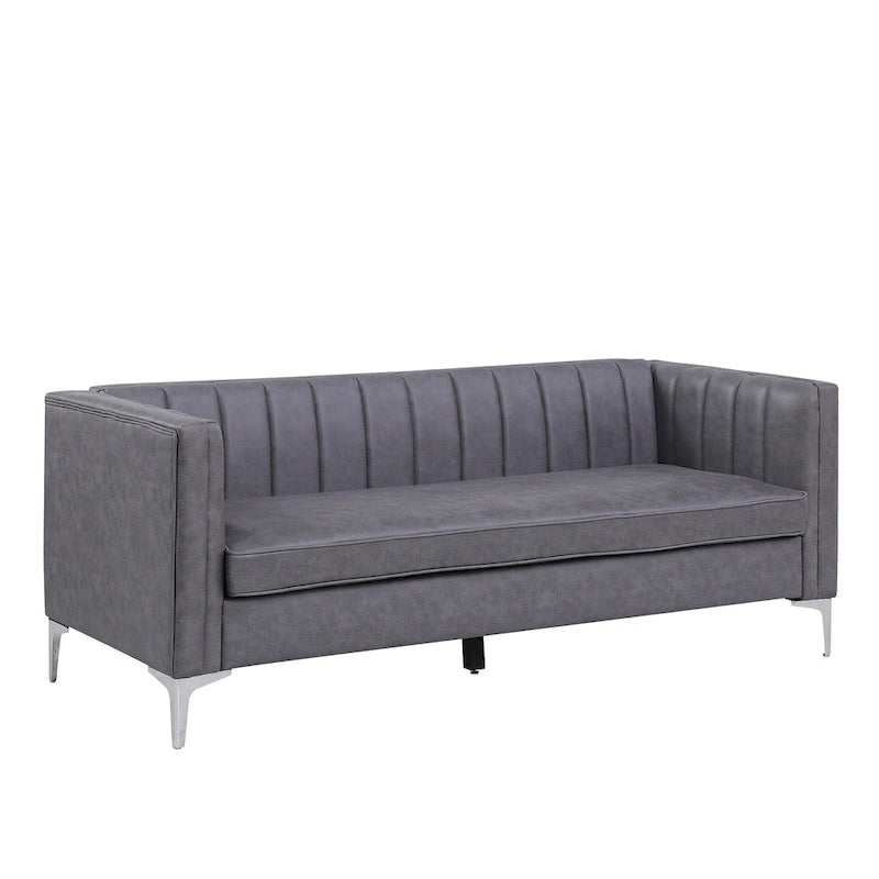 Nowoczesny zestaw sof do salonu Morden Fort, 3-częściowy zestaw: sofa, dwuosobowa sofa i fotel