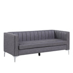 Nowoczesny zestaw sof do salonu Morden Fort, 3-częściowy zestaw: sofa, dwuosobowa sofa i fotel