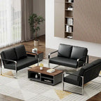 Kleine loveseatbank, mini leren bankje, loveseat van imitatieleer voor kleine ruimtes, kleine loveseatbank van imitatieleer, kleine bank