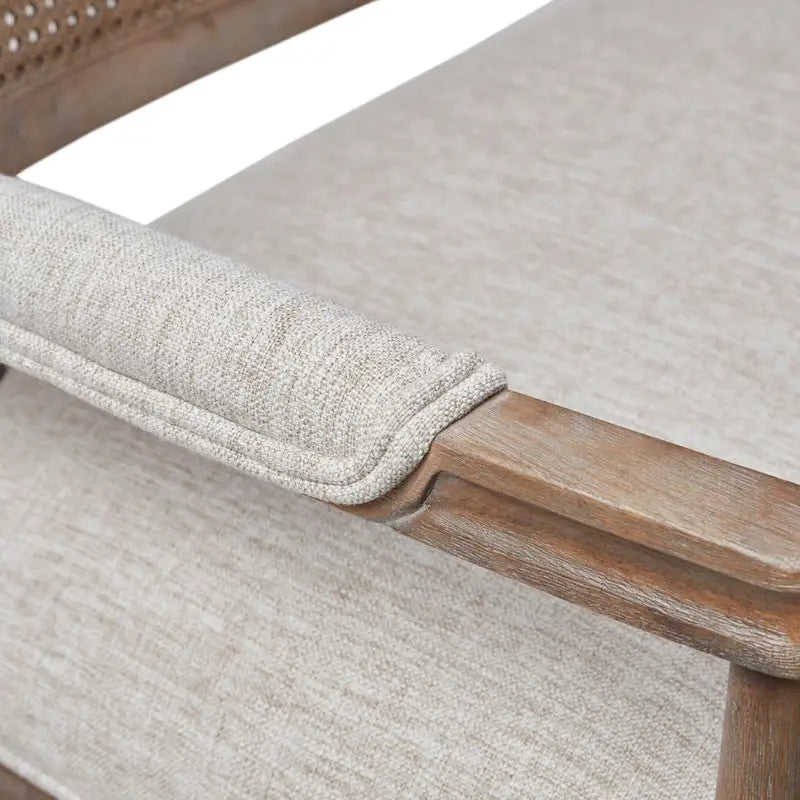 Panca Willshire beige in legno naturale recuperato Madison Park