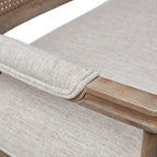 Panca Willshire beige in legno naturale recuperato Madison Park