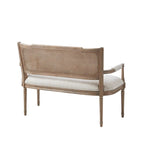 Panca Willshire beige in legno naturale recuperato Madison Park