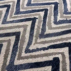 Ensemble Slaren 2 pièces composé d’une méridienne et d’un fauteuil rembourrés en microfibre bleu marine, style transitionnel, par Furniture of America