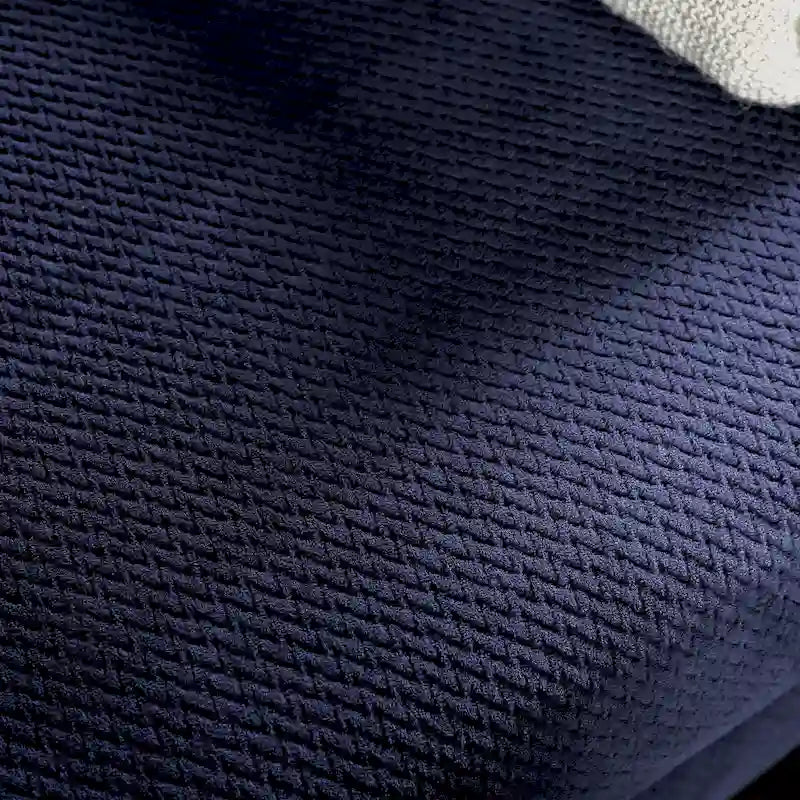 Ensemble Slaren 2 pièces composé d’une méridienne et d’un fauteuil rembourrés en microfibre bleu marine, style transitionnel, par Furniture of America