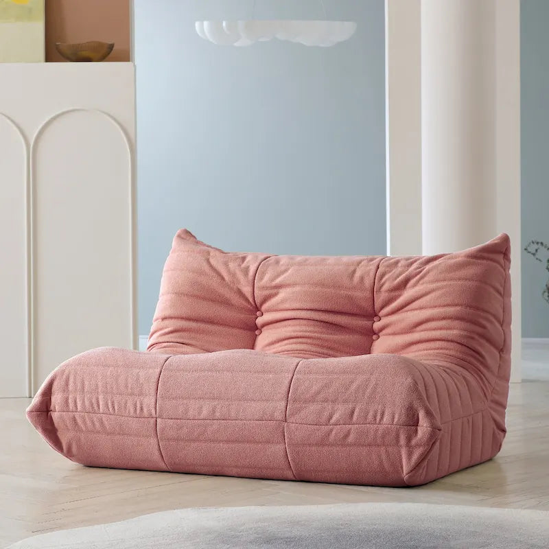 Comfortabele luie vloersofa, zitzakstoelen van teddyfluweel voor woonkamer, slaapkamer, kantoor of salon