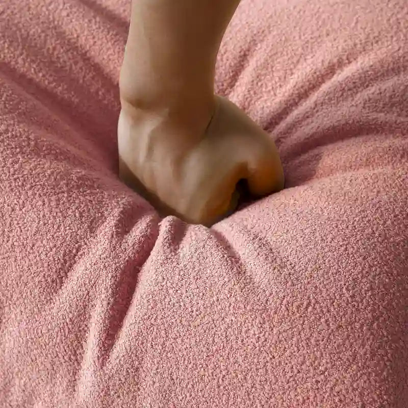 Comfortabele luie vloersofa, zitzakstoelen van teddyfluweel voor woonkamer, slaapkamer, kantoor of salon