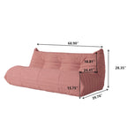 Comfortabele luie vloersofa, zitzakstoelen van teddyfluweel voor woonkamer, slaapkamer, kantoor of salon