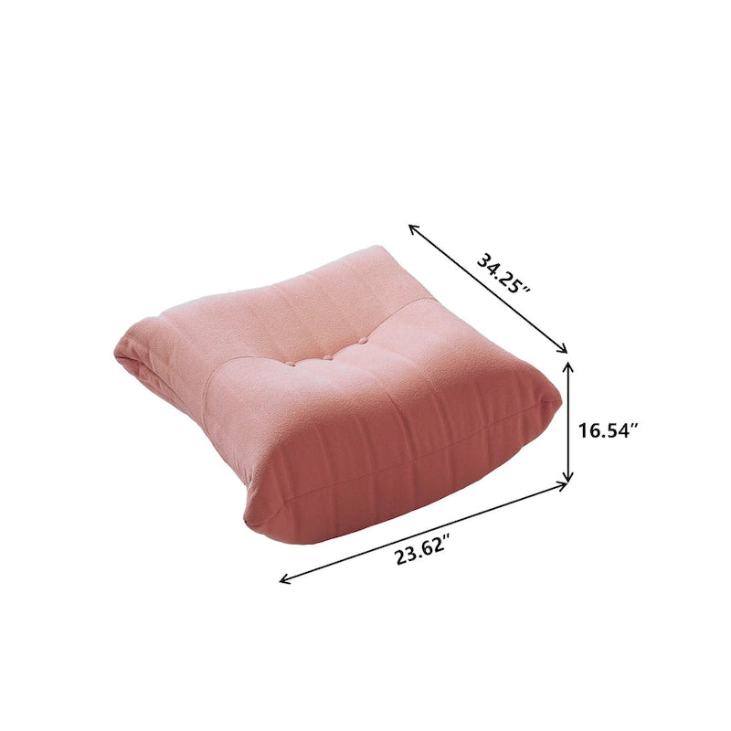 Comfortabele luie vloersofa, zitzakstoelen van teddyfluweel voor woonkamer, slaapkamer, kantoor of salon