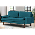 Monahan US Pride Furniture 70W Samtsofa mit Knopfheftung
