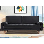 Monahan US Pride Furniture 70W Samtsofa mit Knopfheftung