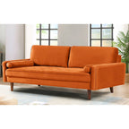 Monahan US Pride Furniture 70W Samtsofa mit Knopfheftung