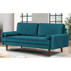 Monahan US Pride Furniture 70W Samtsofa mit Knopfheftung