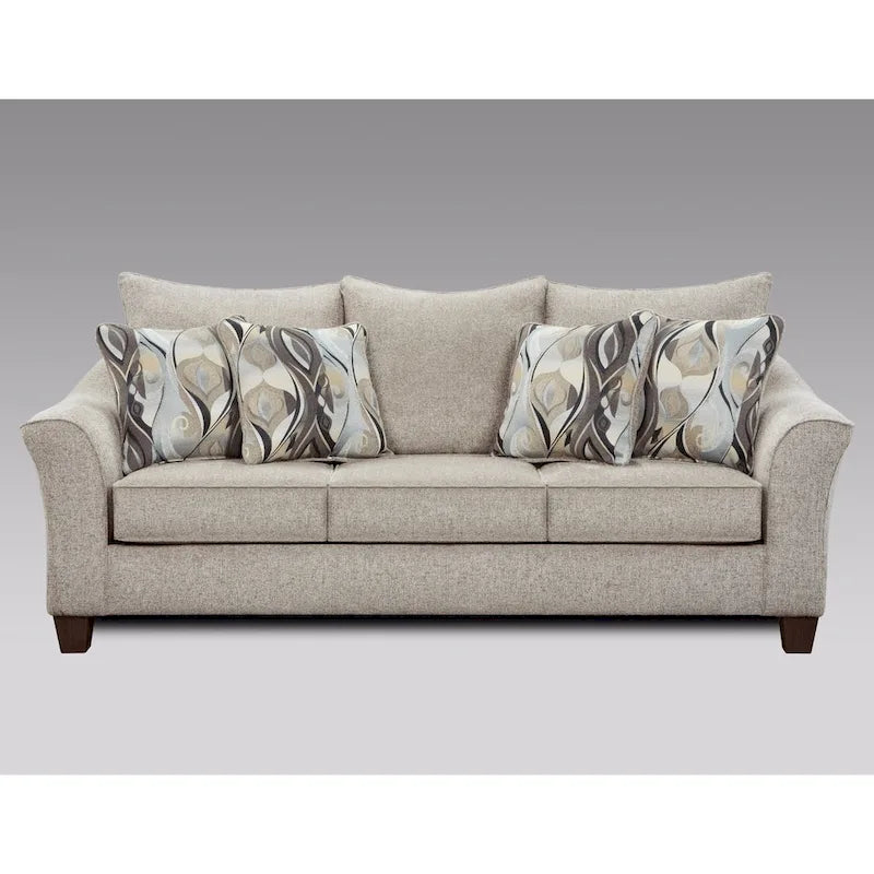 Roundhill Furniture Camero szövet, párnázott háttámlájú kanapé- és kétszemélyeskanapé-garnitúra