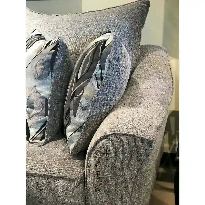 Roundhill Furniture Camero szövet, párnázott háttámlájú kanapé- és kétszemélyeskanapé-garnitúra