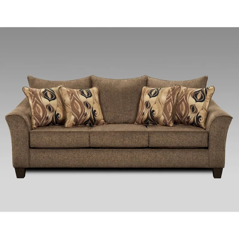Roundhill Furniture Camero szövet, párnázott háttámlájú kanapé- és kétszemélyeskanapé-garnitúra