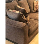 Roundhill Furniture Camero szövet, párnázott háttámlájú kanapé- és kétszemélyeskanapé-garnitúra