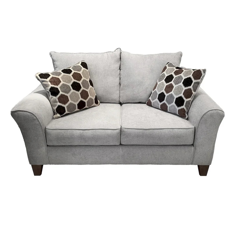 Roundhill Furniture Camero szövet, párnázott háttámlájú kanapé- és kétszemélyeskanapé-garnitúra
