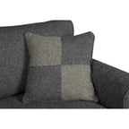 Nele moderner gepolsterter Zweisitzer aus Leinenstoff von Furniture of America